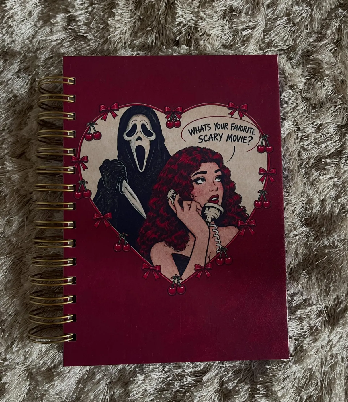 Caderno personalizado com tema de filme